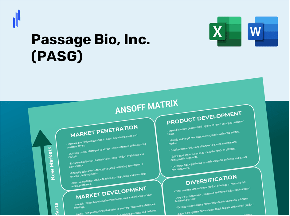 Passage Bio, Inc. (PASG)Ansoff Matrix