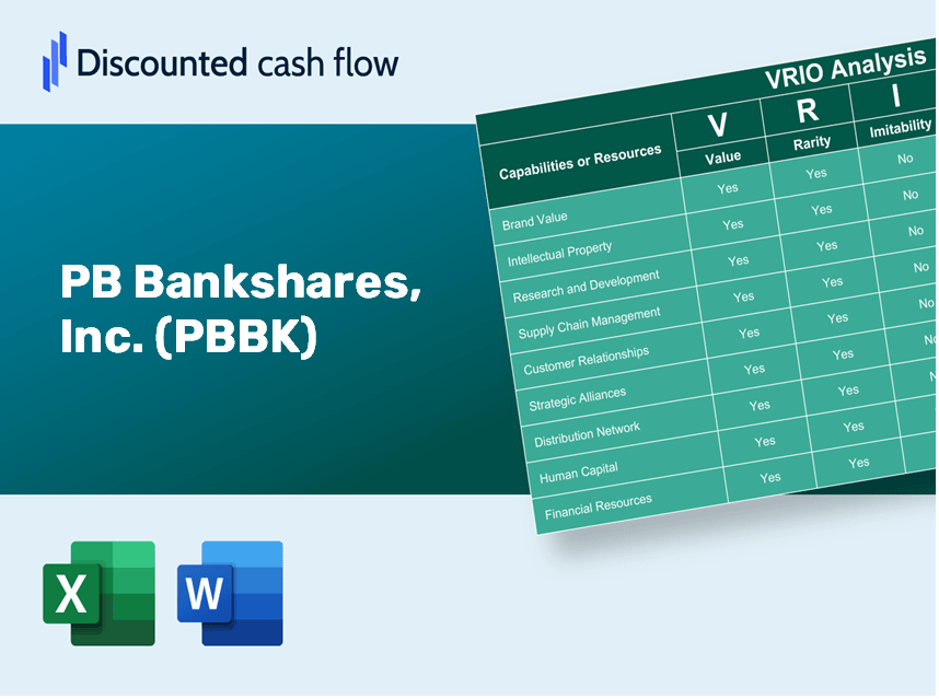 PB Bankshares, Inc. (PBBK): VRIO Analysis [10-2024 Updated]