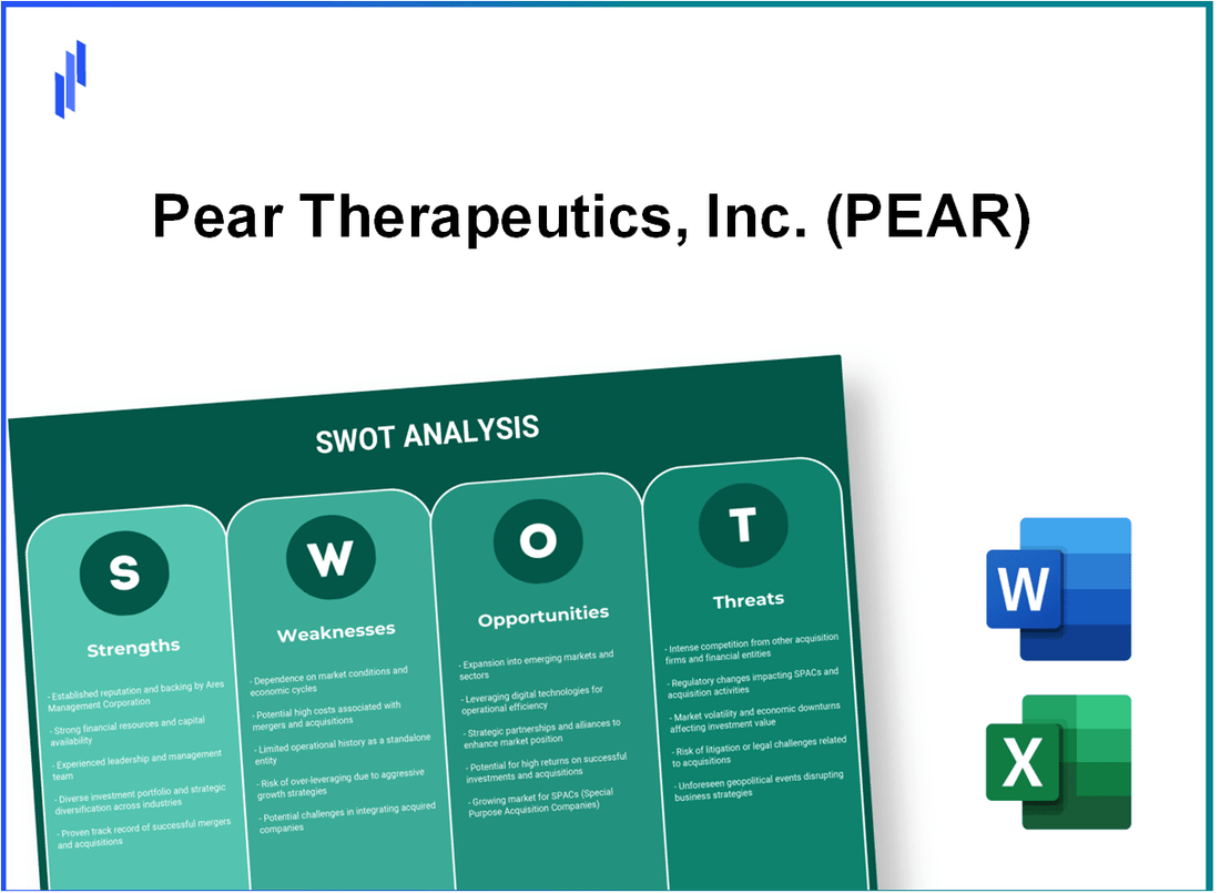 Pear Therapeutics, Inc. (PEAR) SWOT Analysis