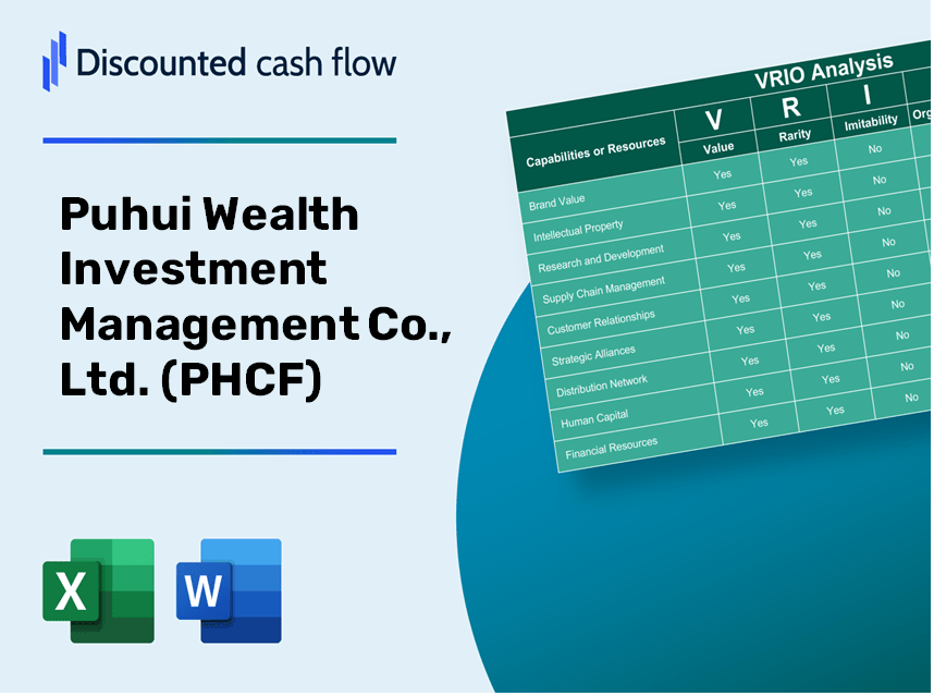 Puhui Wealth Investment Management Co., Ltd. (PHCF): VRIO Analysis [10-2024 Updated]