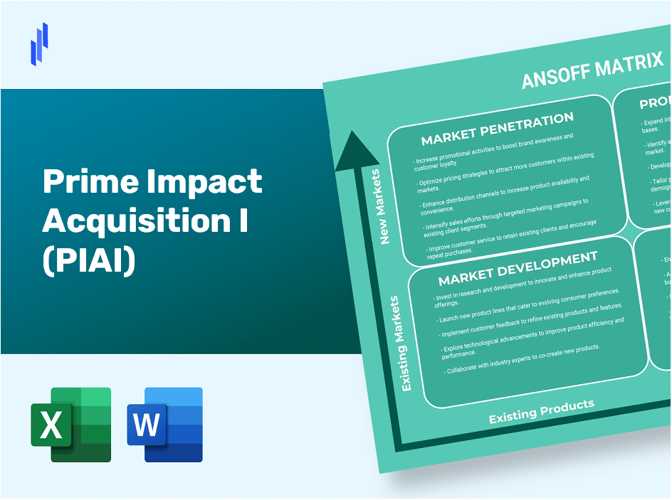 Prime Impact Acquisition I (PIAI)Ansoff Matrix