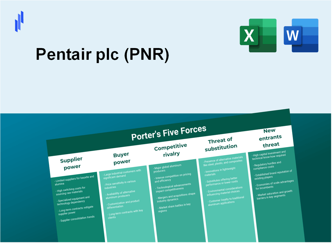 What are the Porter's Five Forces of Pentair plc (PNR)?