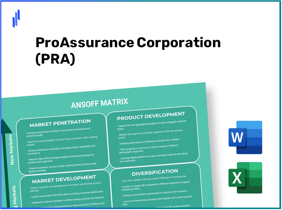 ProAssurance Corporation (PRA)Ansoff Matrix