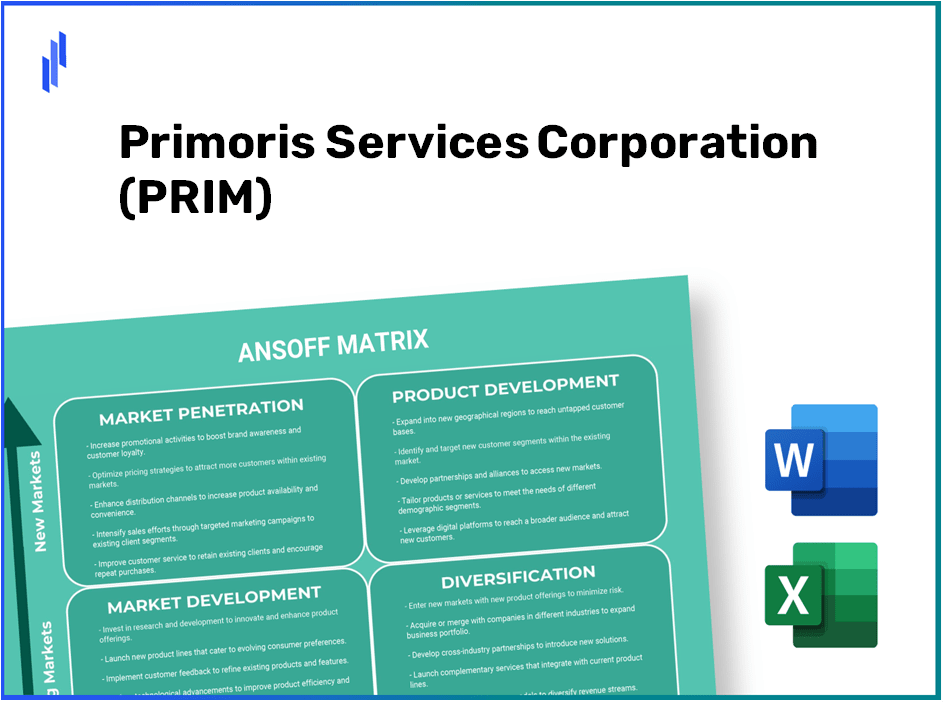 Primoris Services Corporation (PRIM)Ansoff Matrix