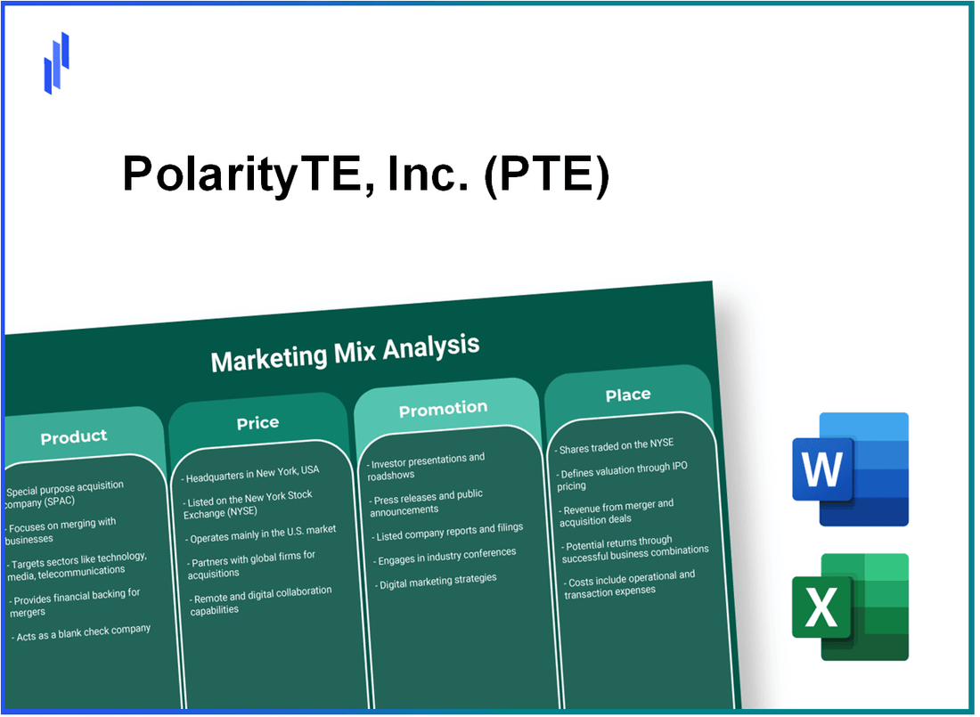 Marketing Mix Analysis of PolarityTE, Inc. (PTE)