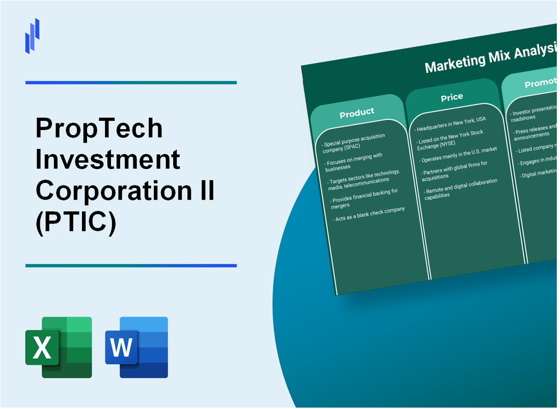 Marketing Mix Analysis of PropTech Investment Corporation II (PTIC)