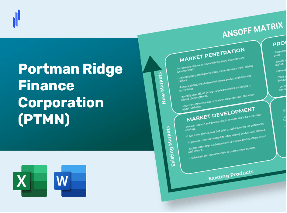 Portman Ridge Finance Corporation (PTMN)Ansoff Matrix