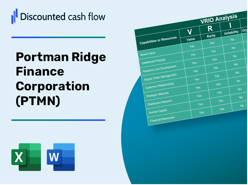 Portman Ridge Finance Corporation (PTMN): VRIO Analysis [10-2024 Updated]