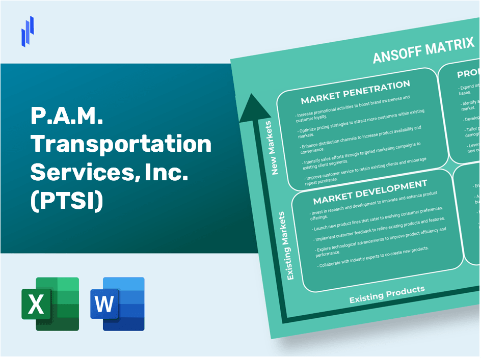 P.A.M. Transportation Services, Inc. (PTSI)Ansoff Matrix