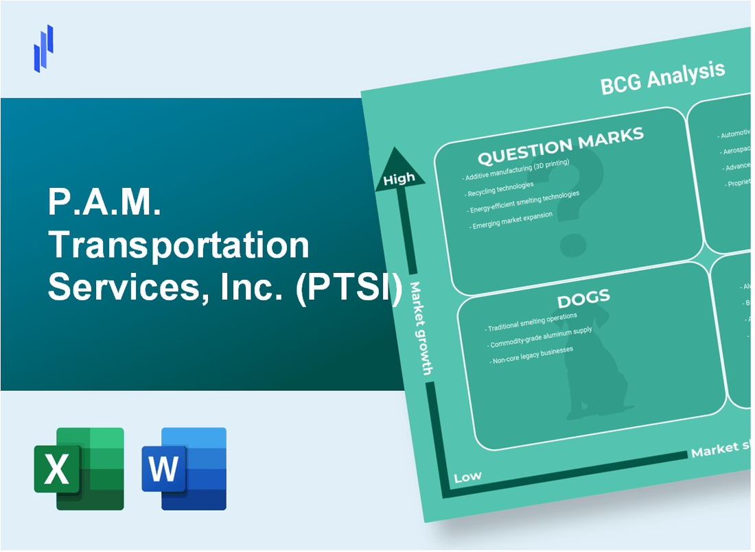 P.A.M. Transportation Services, Inc. (PTSI) BCG Matrix Analysis