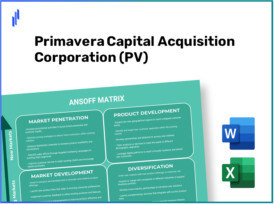 Primavera Capital Acquisition Corporation (PV)Ansoff Matrix