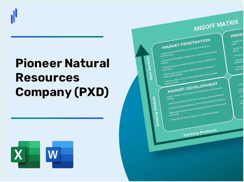 Pioneer Natural Resources Company (PXD)Ansoff Matrix