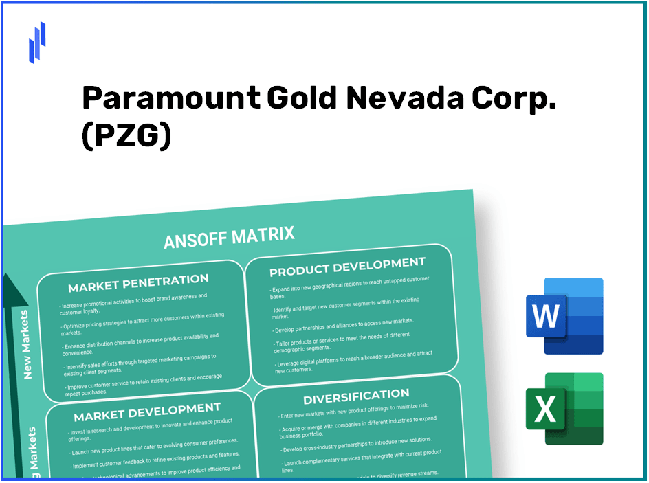 Paramount Gold Nevada Corp. (PZG)Ansoff Matrix