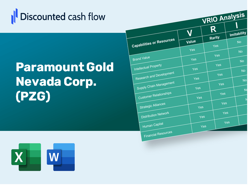 Paramount Gold Nevada Corp. (PZG): VRIO Analysis [10-2024 Updated]