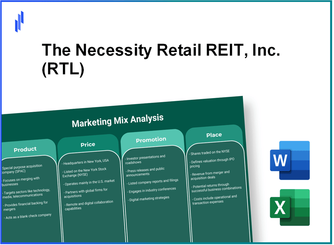 Marketing Mix Analysis of The Necessity Retail REIT, Inc. (RTL)