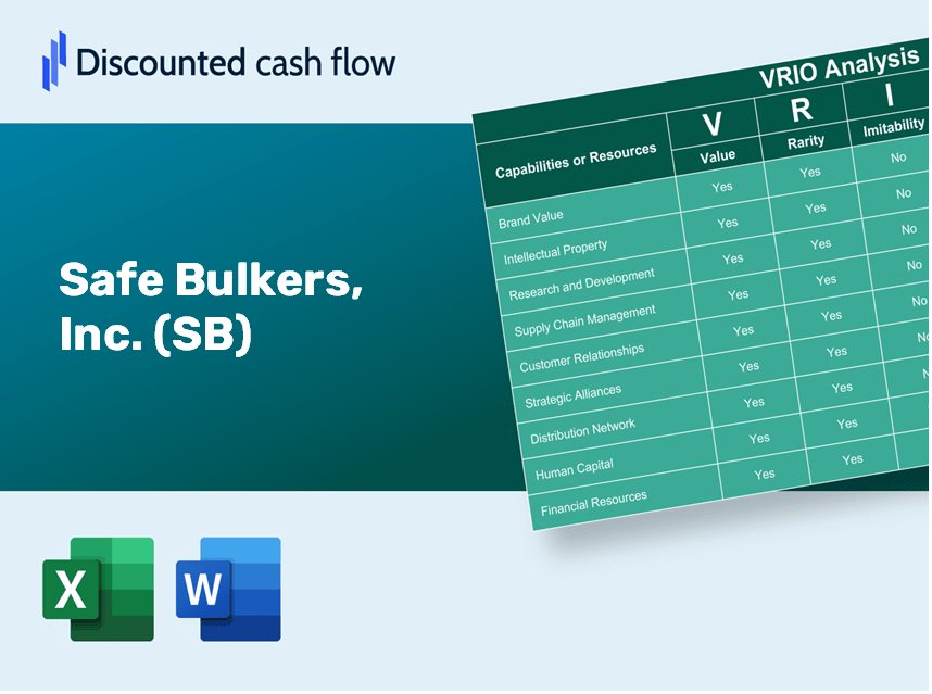 Safe Bulkers, Inc. (SB): VRIO Analysis [10-2024 Updated]