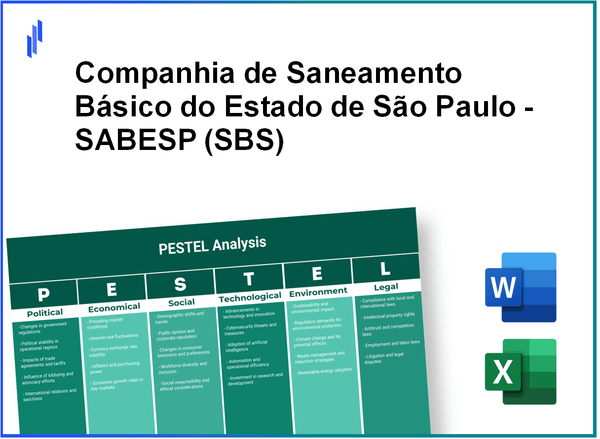 PESTEL Analysis of Companhia de Saneamento Básico do Estado de São Paulo - SABESP (SBS)