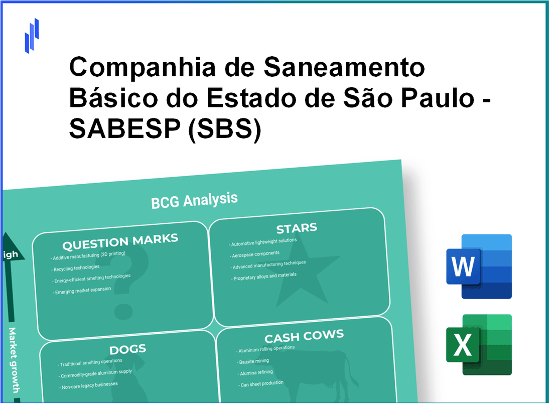 Companhia de Saneamento Básico do Estado de São Paulo - SABESP (SBS) BCG Matrix Analysis