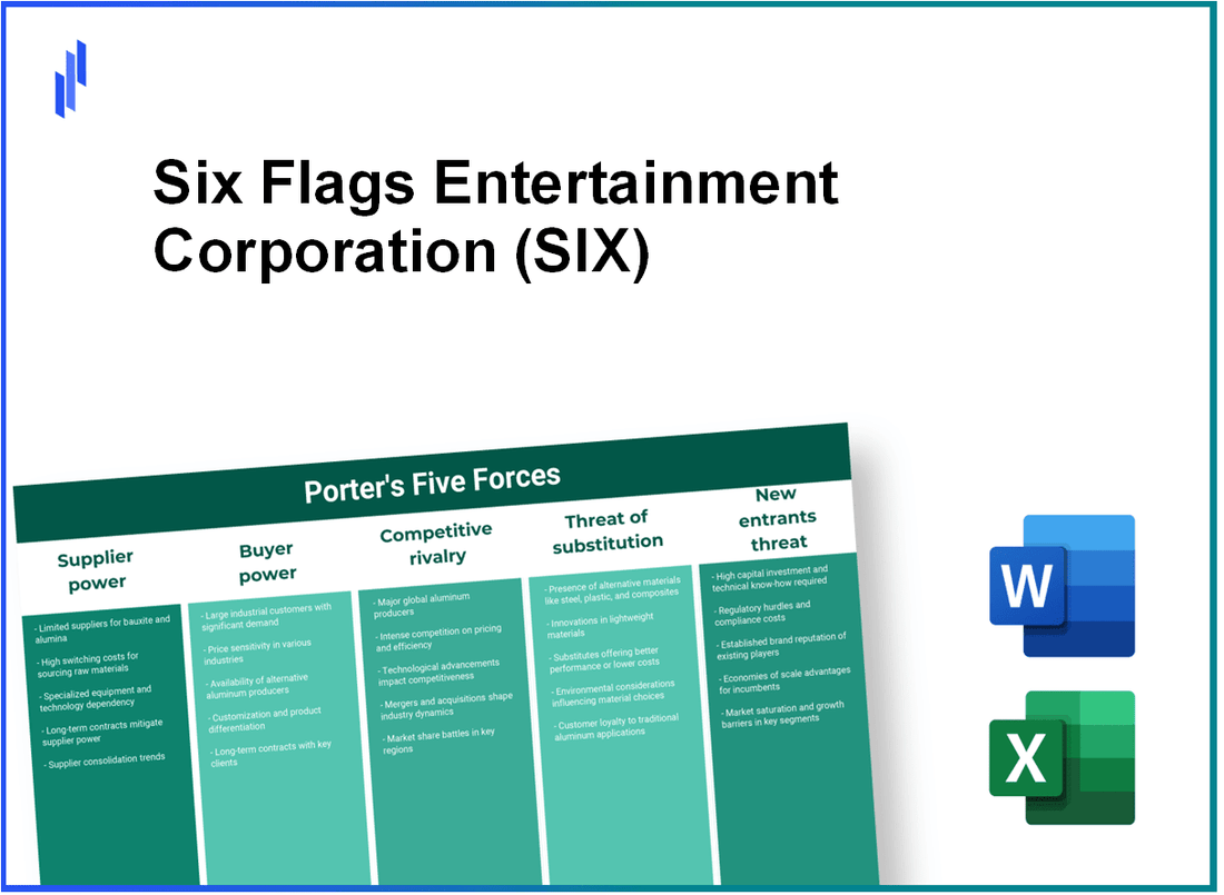 What are the Porter’s Five Forces of Six Flags Entertainment Corporation (SIX)?