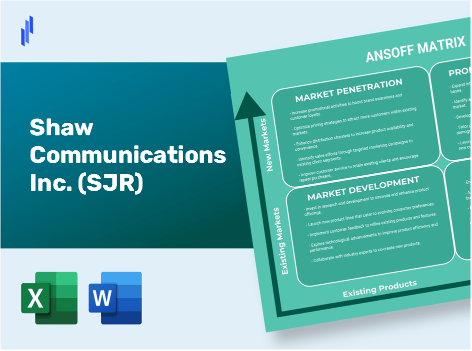 Shaw Communications Inc. (SJR)Ansoff Matrix