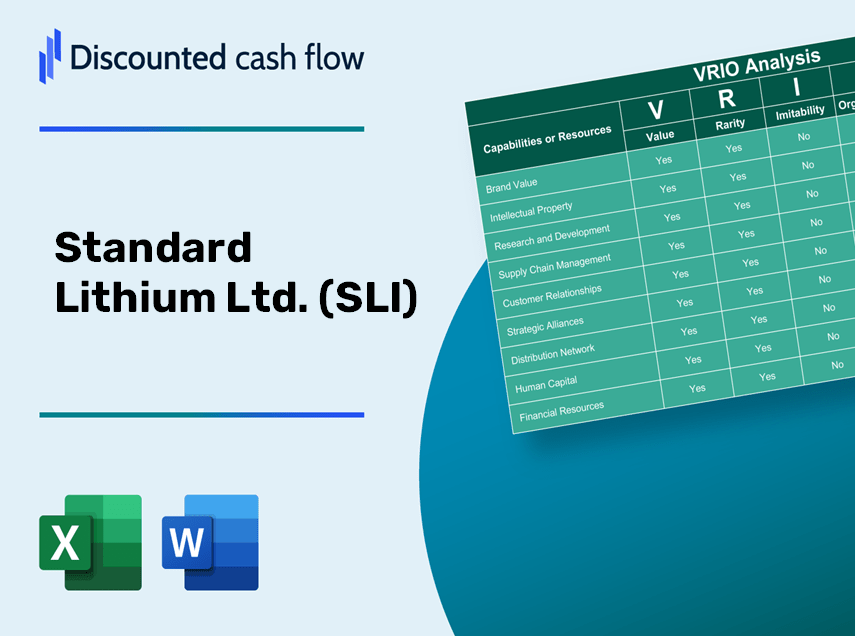 Standard Lithium Ltd. (SLI): VRIO Analysis [10-2024 Updated]