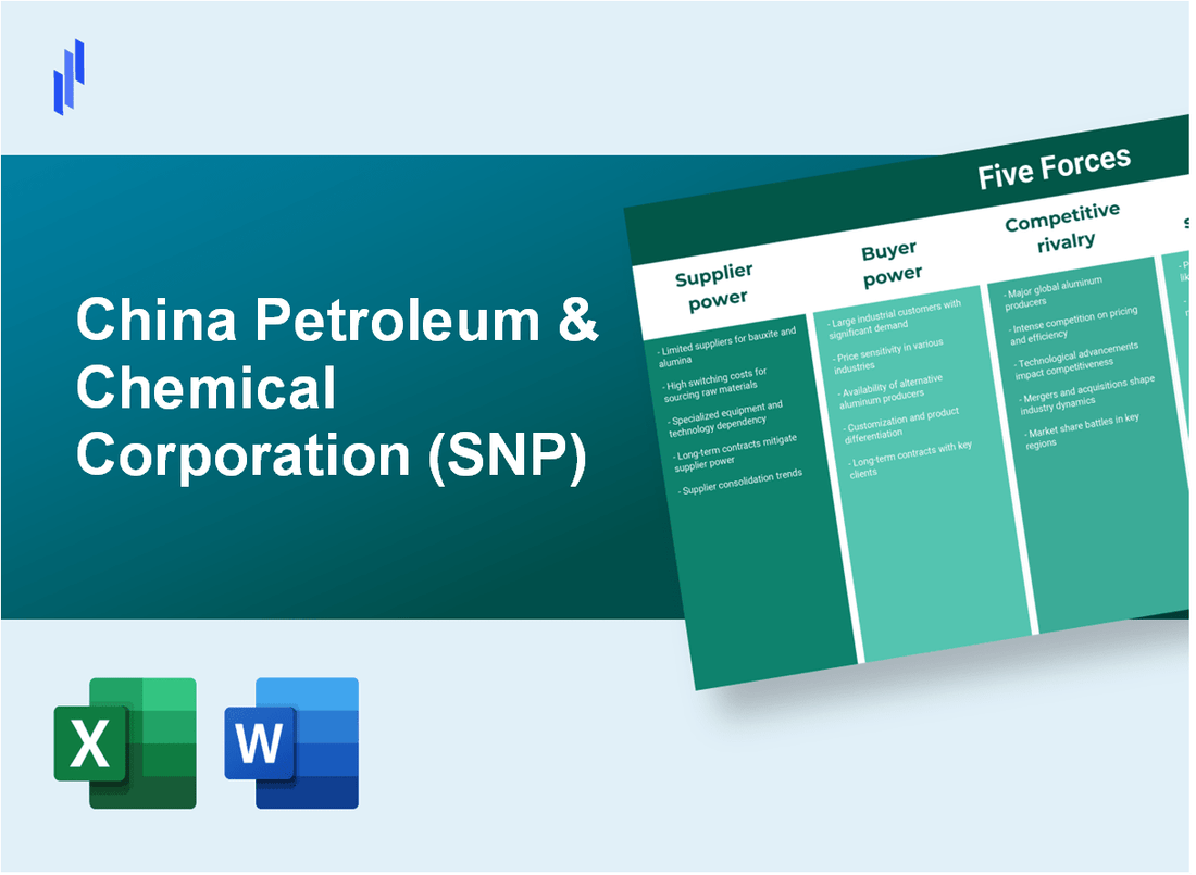 What are the Porter’s Five Forces of China Petroleum & Chemical Corporation (SNP)?