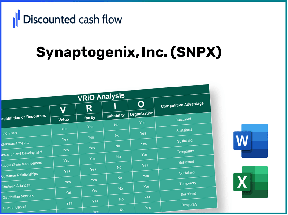 Synaptogenix, Inc. (SNPX): VRIO Analysis [10-2024 Updated]