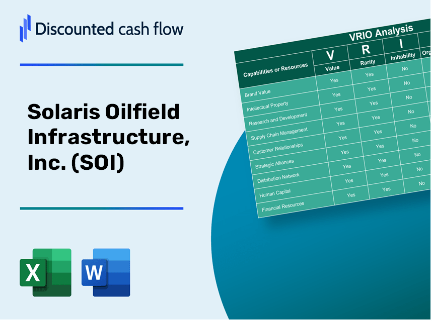 Solaris Oilfield Infrastructure, Inc. (SOI): VRIO Analysis [10-2024 Updated]