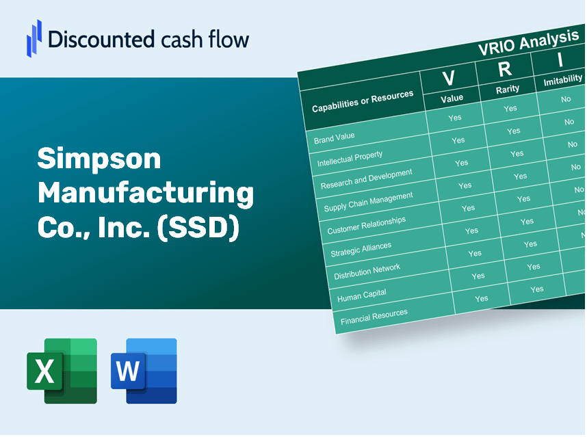 Simpson Manufacturing Co., Inc. (SSD): VRIO Analysis [10-2024 Updated]