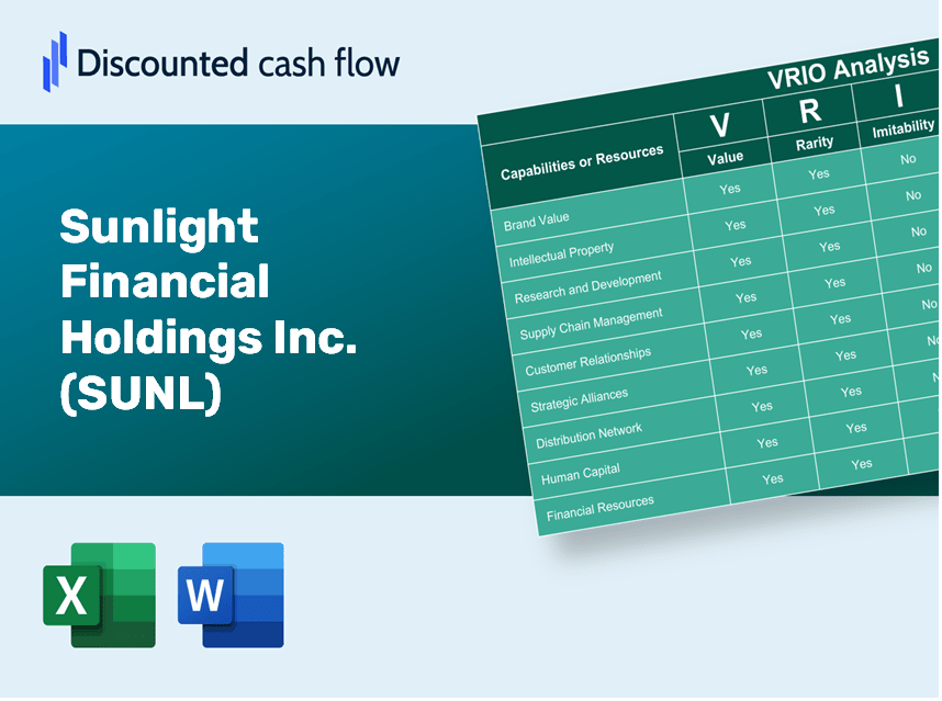 Sunlight Financial Holdings Inc. (SUNL): VRIO Analysis [10-2024 Updated]