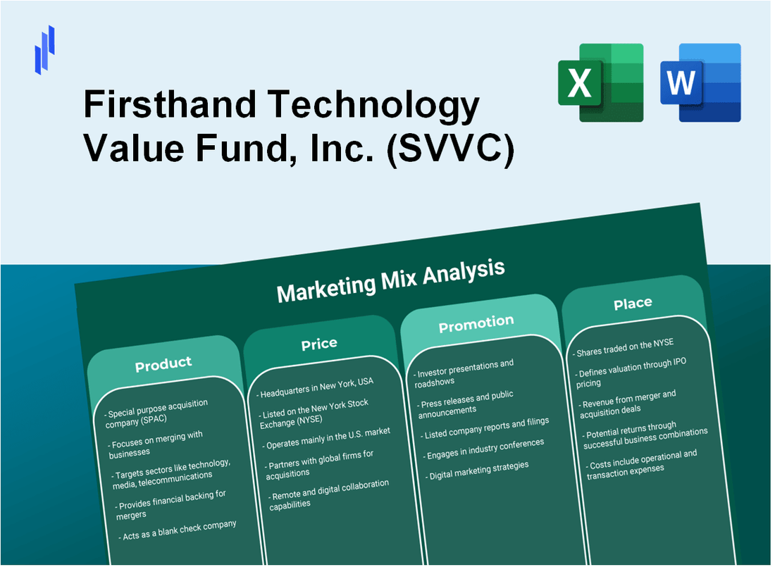 Marketing Mix Analysis of Firsthand Technology Value Fund, Inc. (SVVC)