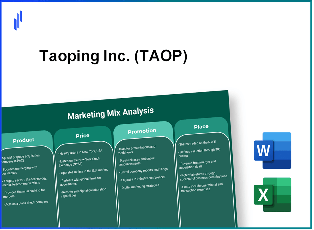 Marketing Mix Analysis of Taoping Inc. (TAOP)