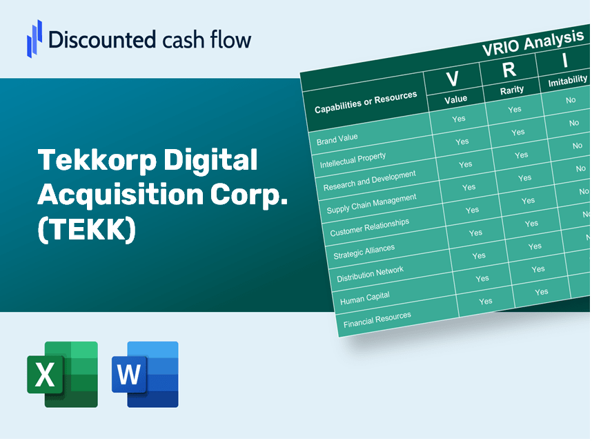 Tekkorp Digital Acquisition Corp. (TEKK): VRIO Analysis [10-2024 Updated]