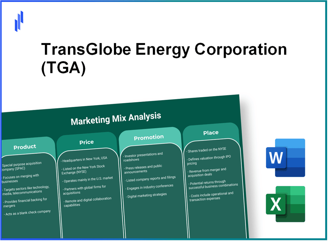 Marketing Mix Analysis of TransGlobe Energy Corporation (TGA)