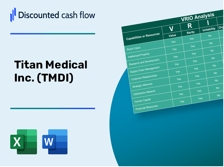 Titan Medical Inc. (TMDI): VRIO Analysis [10-2024 Updated]