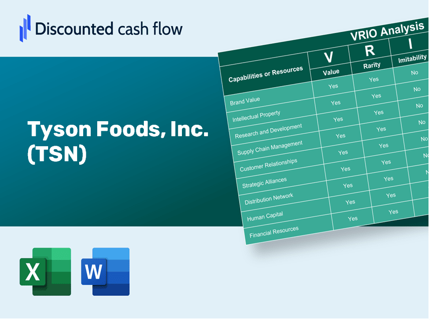 Tyson Foods, Inc. (TSN): VRIO Analysis [10-2024 Updated]