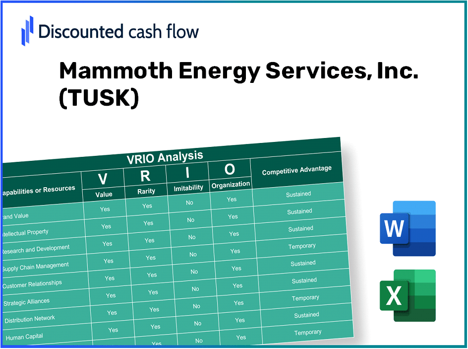 Mammoth Energy Services, Inc. (TUSK): VRIO Analysis [10-2024 Updated]