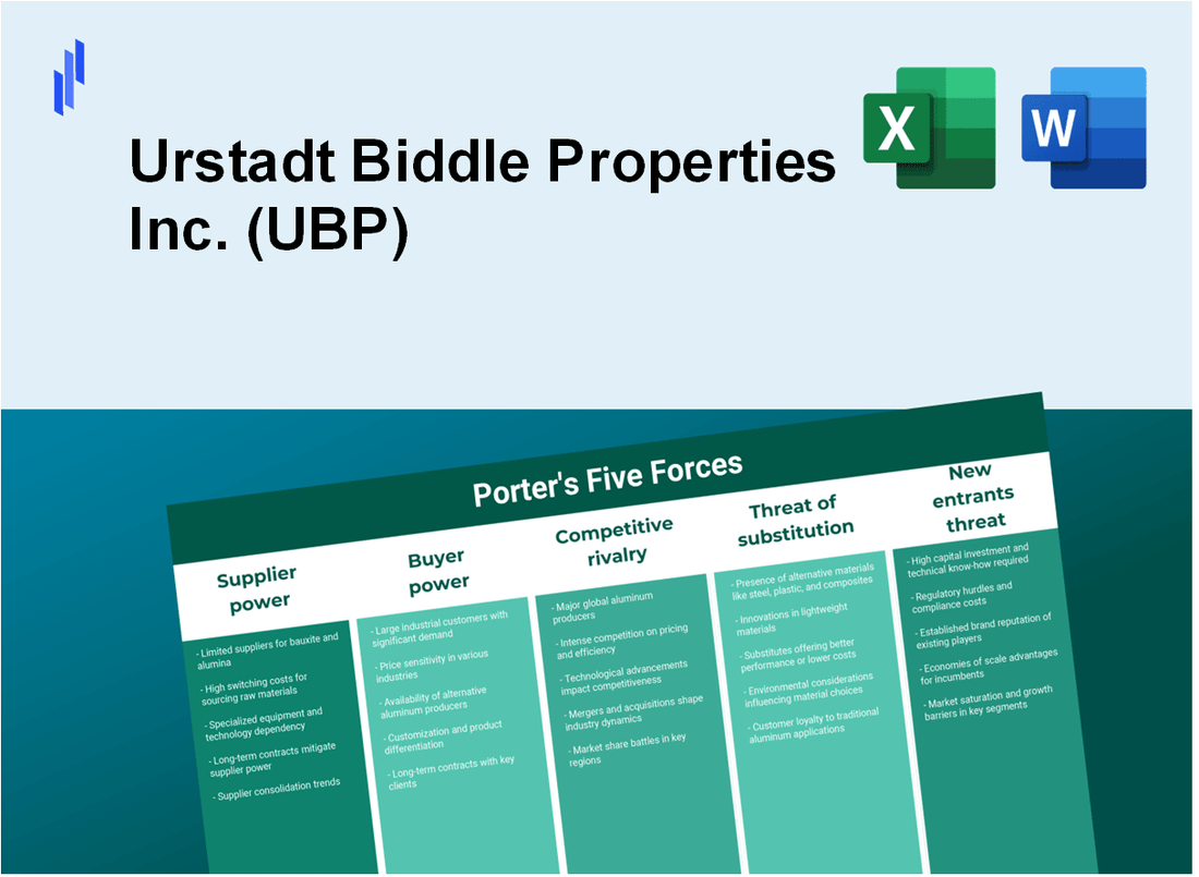 What are the Porter’s Five Forces of Urstadt Biddle Properties Inc. (UBP)?