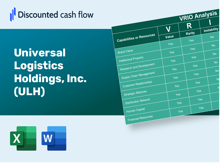 Universal Logistics Holdings, Inc. (ULH): VRIO Analysis [10-2024 Updated]