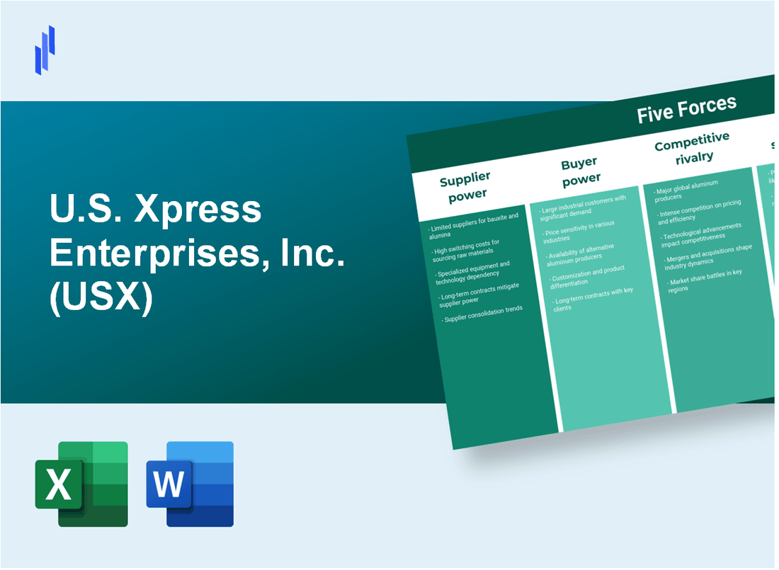 What are the Porter’s Five Forces of U.S. Xpress Enterprises, Inc. (USX)?