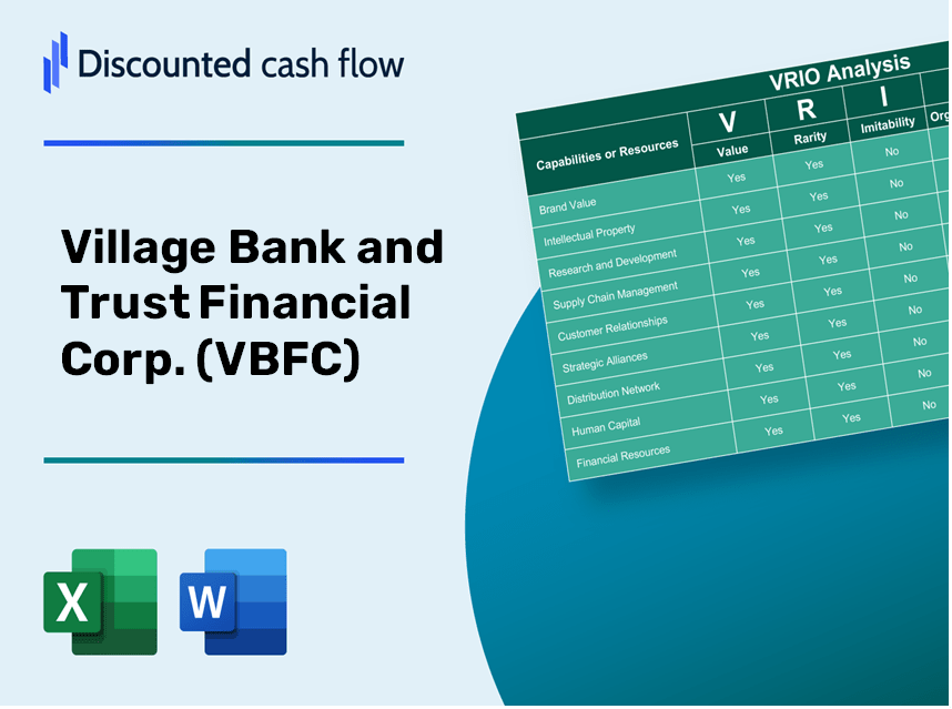 Village Bank and Trust Financial Corp. (VBFC): VRIO Analysis [10-2024 Updated]