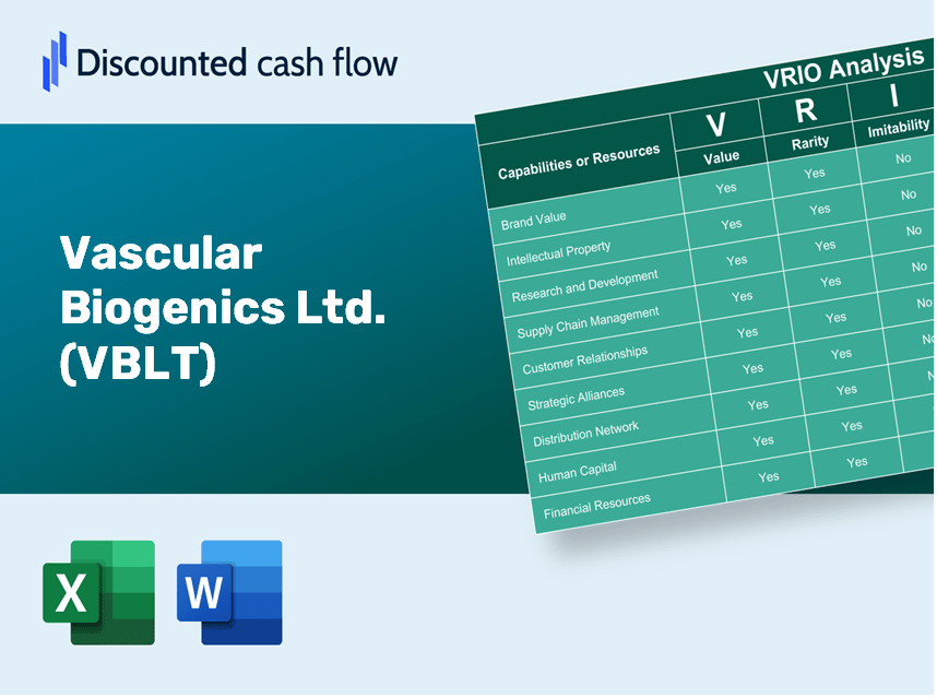 Vascular Biogenics Ltd. (VBLT): VRIO Analysis [10-2024 Updated]