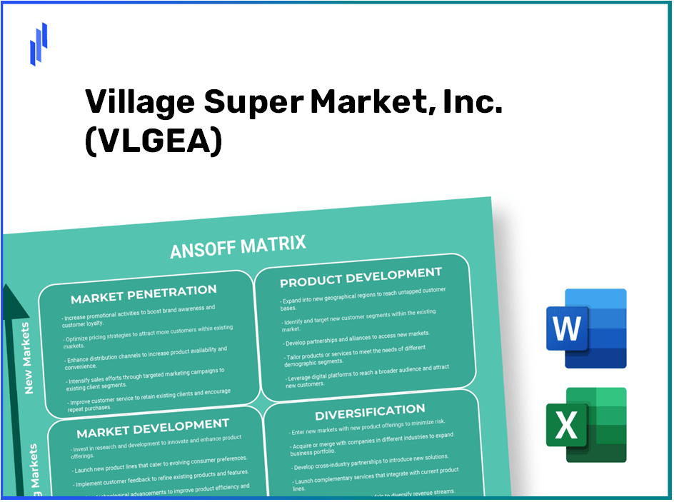 Village Super Market, Inc. (VLGEA)Ansoff Matrix