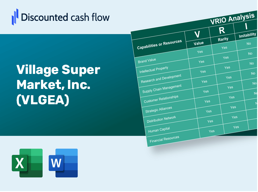 Village Super Market, Inc. (VLGEA): VRIO Analysis [10-2024 Updated]