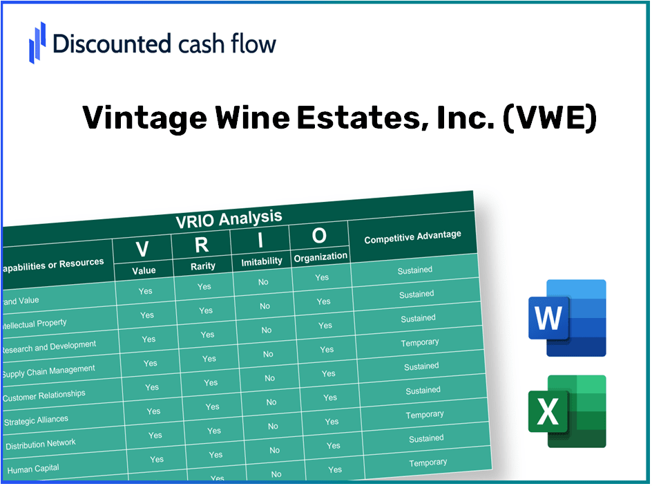 Vintage Wine Estates, Inc. (VWE): VRIO Analysis [10-2024 Updated]