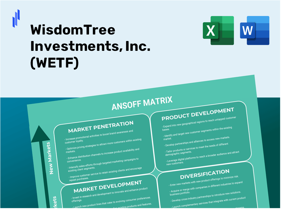 WisdomTree Investments, Inc. (WETF)Ansoff Matrix