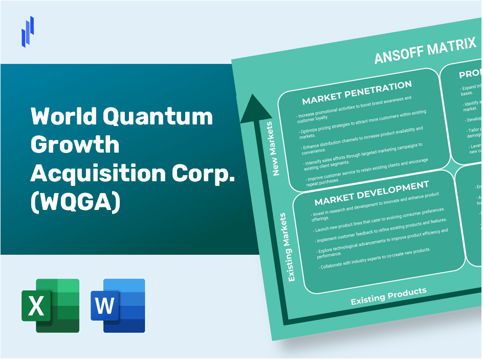 World Quantum Growth Acquisition Corp. (WQGA)Ansoff Matrix