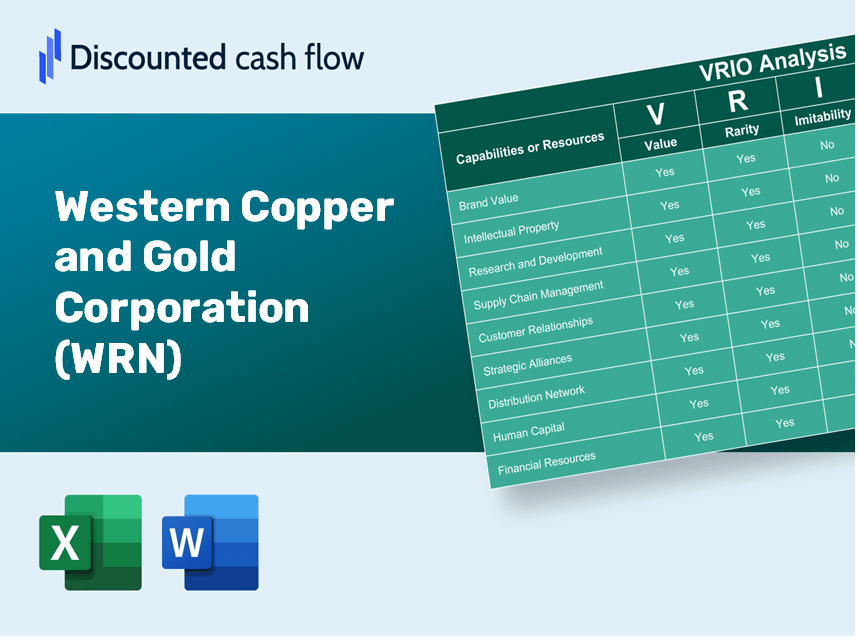 Western Copper and Gold Corporation (WRN): VRIO Analysis [10-2024 Updated]