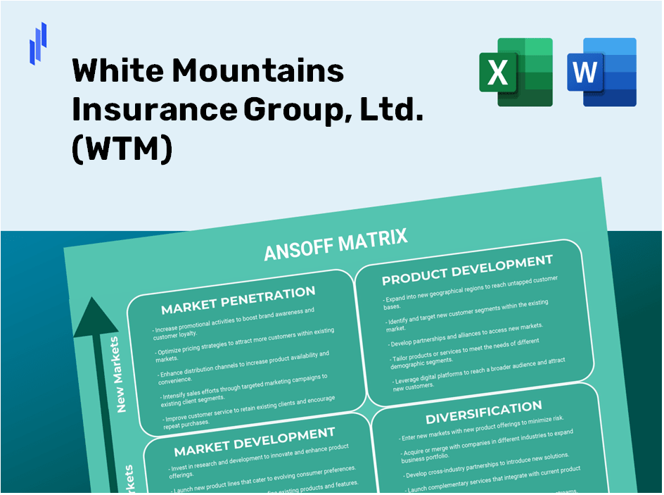 White Mountains Insurance Group, Ltd. (WTM)Ansoff Matrix