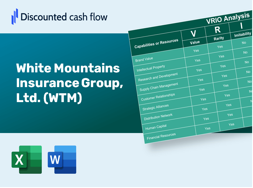 White Mountains Insurance Group, Ltd. (WTM): VRIO Analysis [10-2024 Updated]